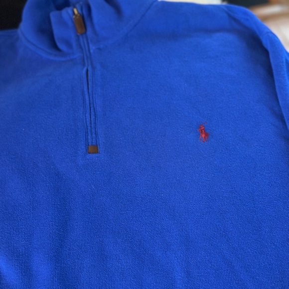 RALPH LAUREN Cotton Blue 1/2 Zip Sweater -Size XLT TALL - Picture 4 of 6